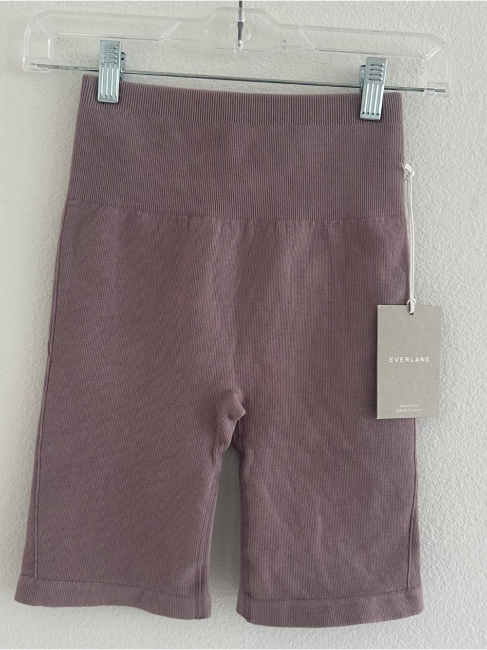 Everlane The Seamless‎ Ribbed High-Waist Biker Shorts Size: XS/S, NWT